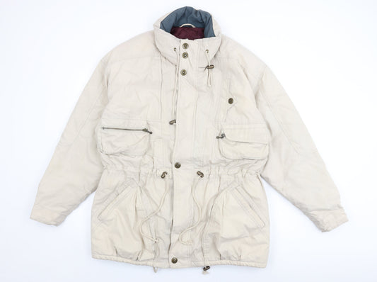 Mens UK Size L Casual Club Beige Overcoat