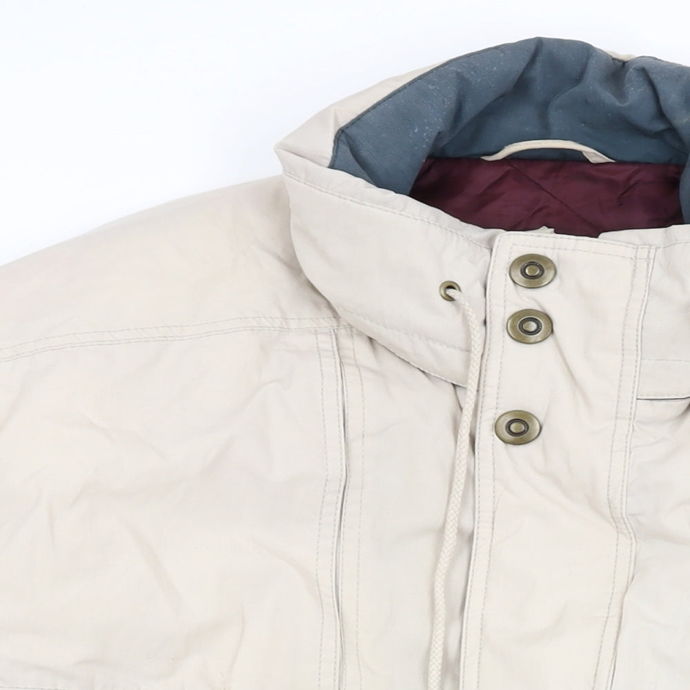 Mens UK Size L Casual Club Beige Overcoat