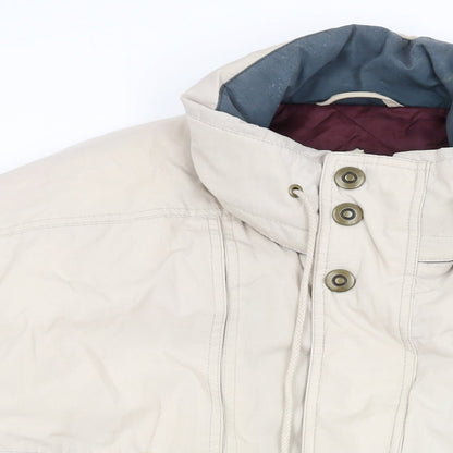 Mens UK Size L Casual Club Beige Overcoat