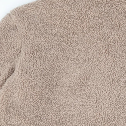 H&M Womens Beige Jacket Coat Size 8 Button