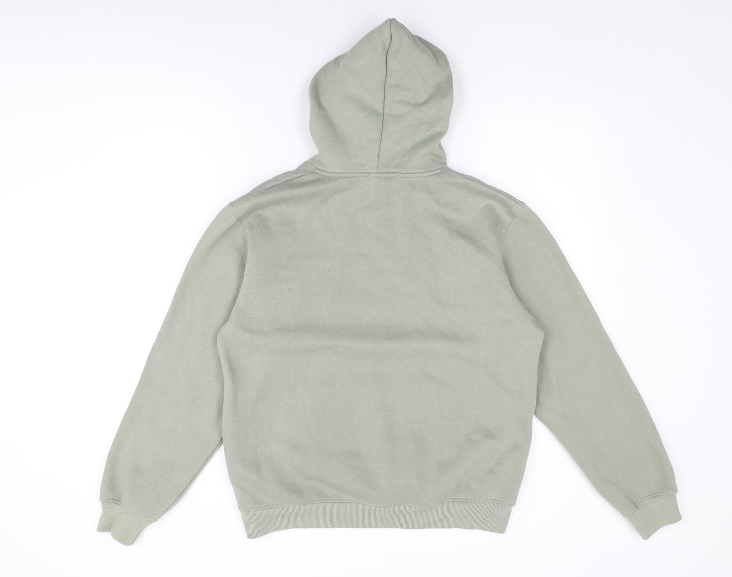 PRETTYLITTLETHING Womens Green Cotton Pullover Hoodie Size S Pullover