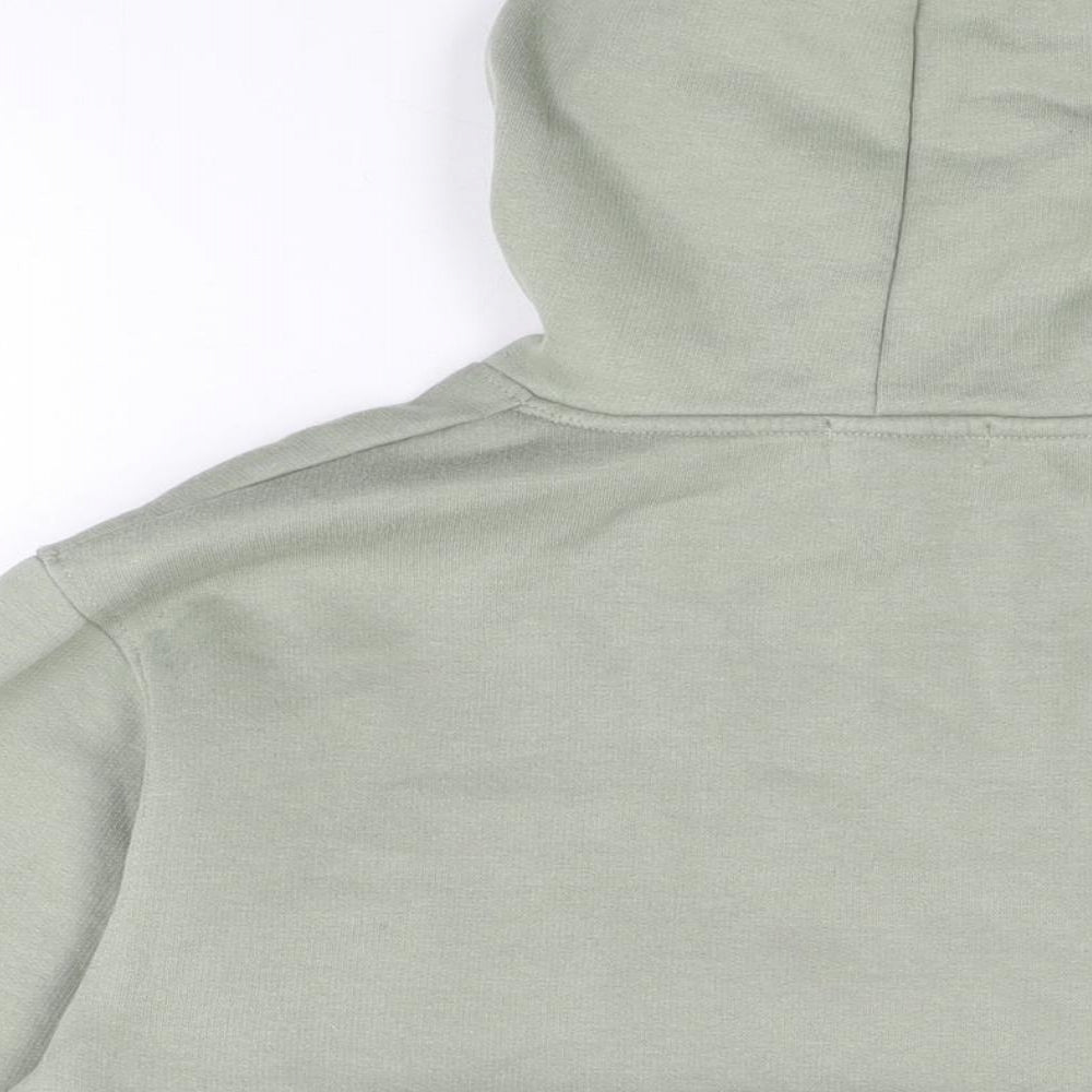 PRETTYLITTLETHING Womens Green Cotton Pullover Hoodie Size S Pullover