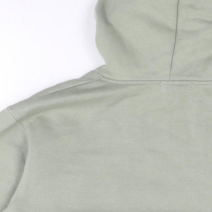 PRETTYLITTLETHING Womens Green Cotton Pullover Hoodie Size S Pullover