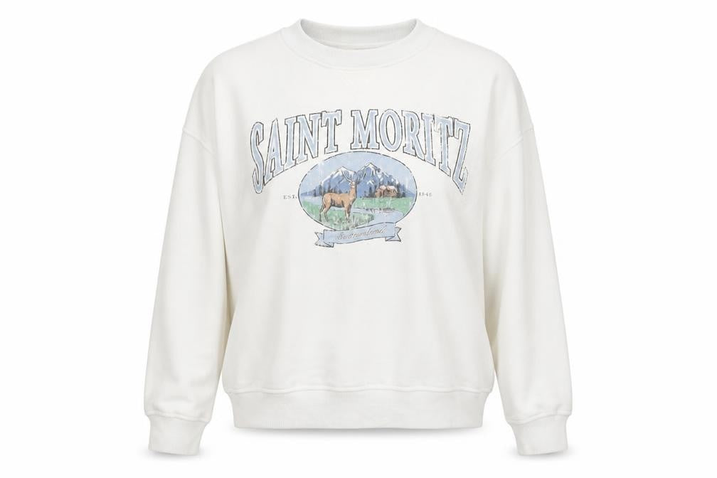 Womens UK Size L H&M White Pullover Sweatshirt