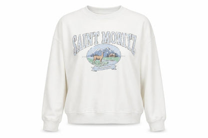 Womens UK Size L H&M White Pullover Sweatshirt