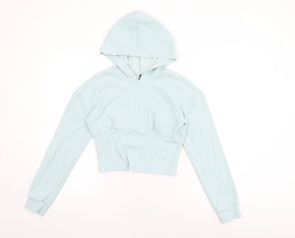 By Swan Womens Blue Cotton Pullover Hoodie Size S Pullover