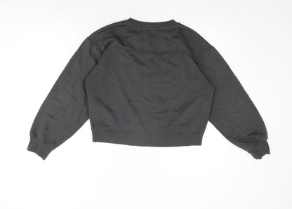 Zara Womens Grey Cotton Pullover Sweatshirt Size S Pullover