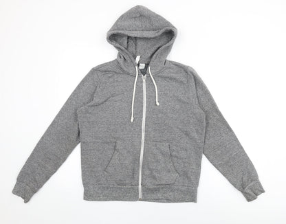 Womens UK Size M H&M Grey Full Zip Hoodie