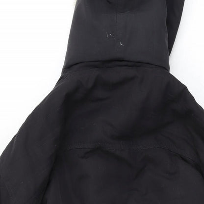 Mens UK Size L EMOS Black Overcoat