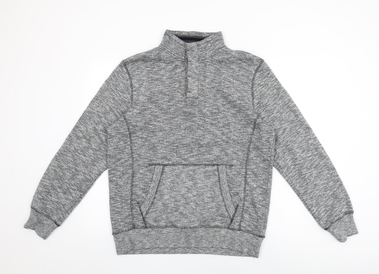 Mens UK Size M Easy Grey Pullover Sweatshirt