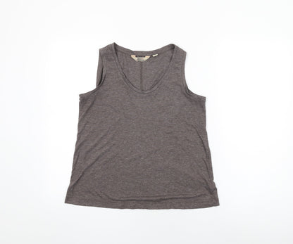 Womens UK Size 12 Arabella & Addison Brown Basic Tank