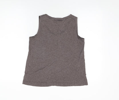 Womens UK Size 12 Arabella & Addison Brown Basic Tank