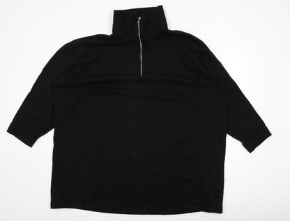 Womens UK Size XL H&M Black Basic T-Shirt