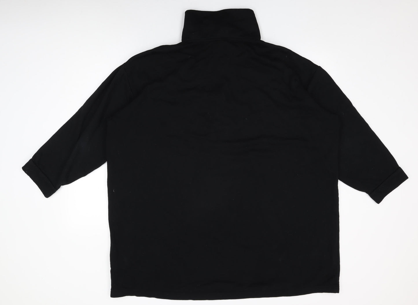 Womens UK Size XL H&M Black Basic T-Shirt