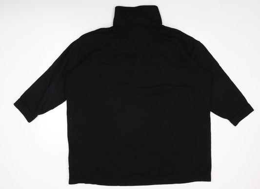 Womens UK Size XL H&M Black Basic T-Shirt