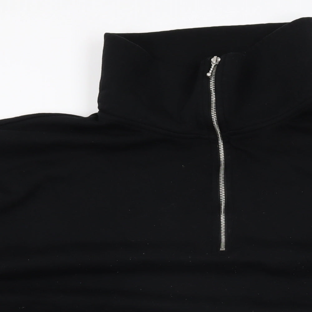 Womens UK Size XL H&M Black Basic T-Shirt
