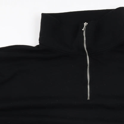 Womens UK Size XL H&M Black Basic T-Shirt