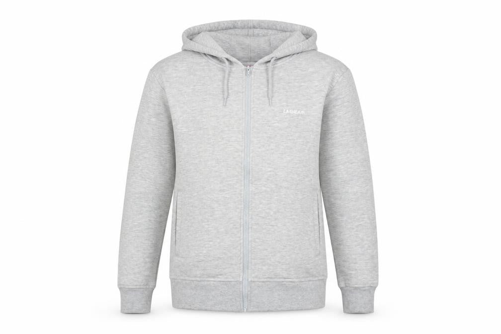 Womens UK Size 10 LA Gear Grey Full Zip Hoodie