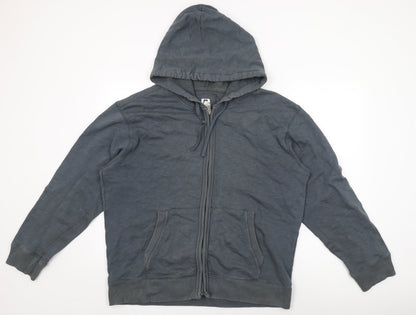 Mens UK Size XL Gap Blue Full Zip Hoodie