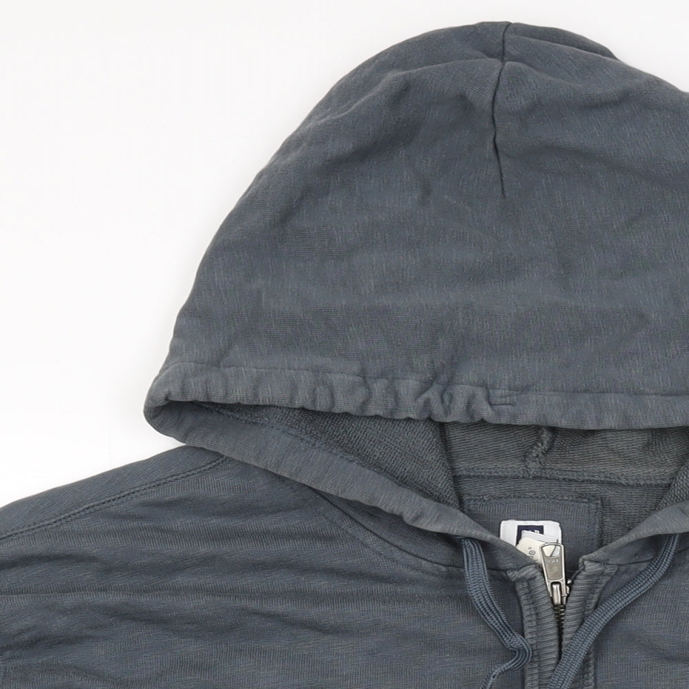 Mens UK Size XL Gap Blue Full Zip Hoodie