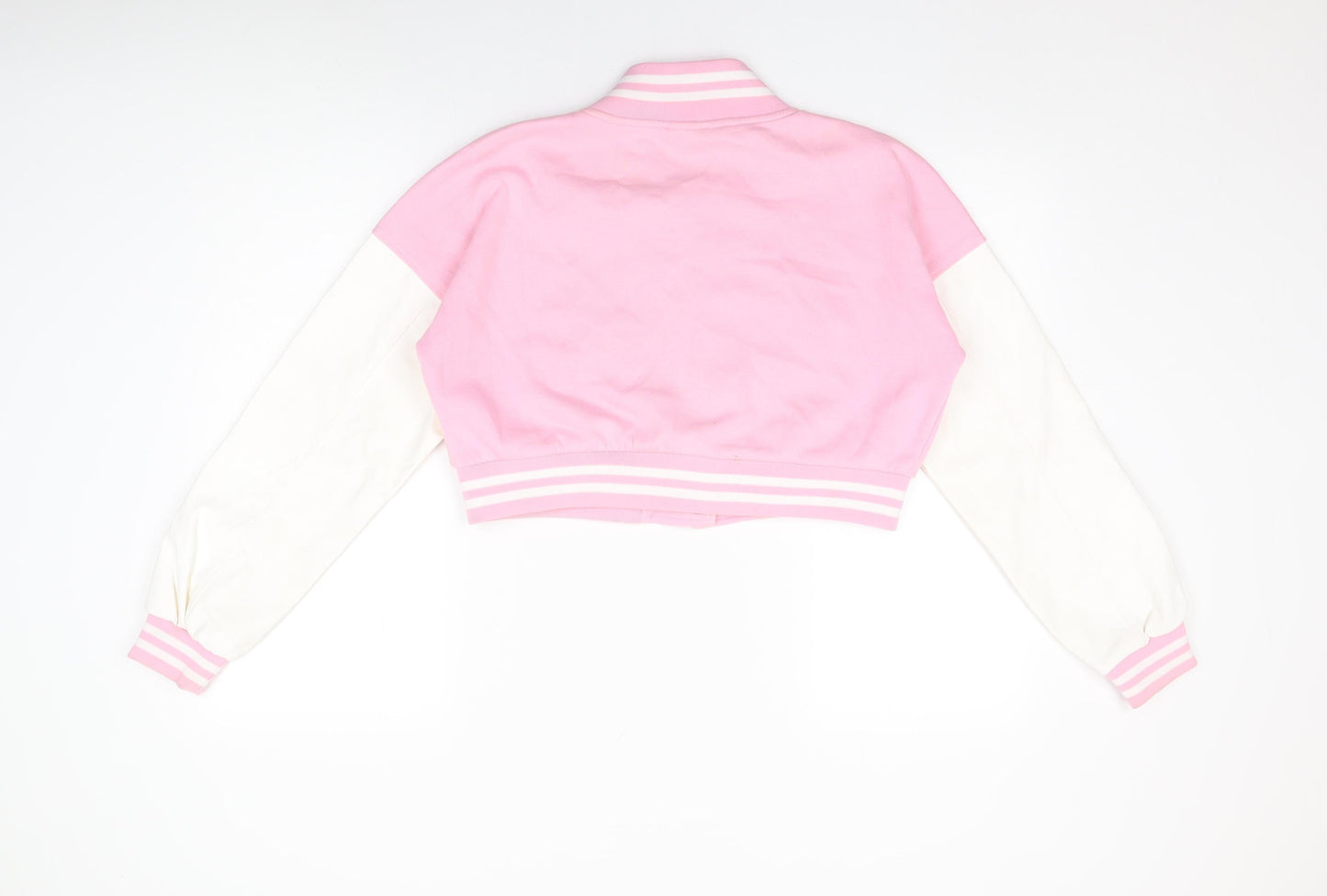 Womens UK Size M Rising Pink Varsity Jacket