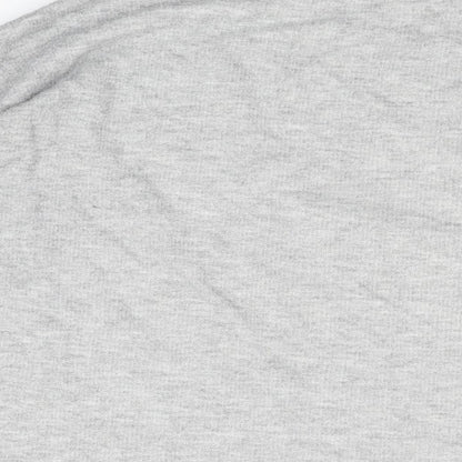 Womens UK Size S Zara Grey Basic T-Shirt