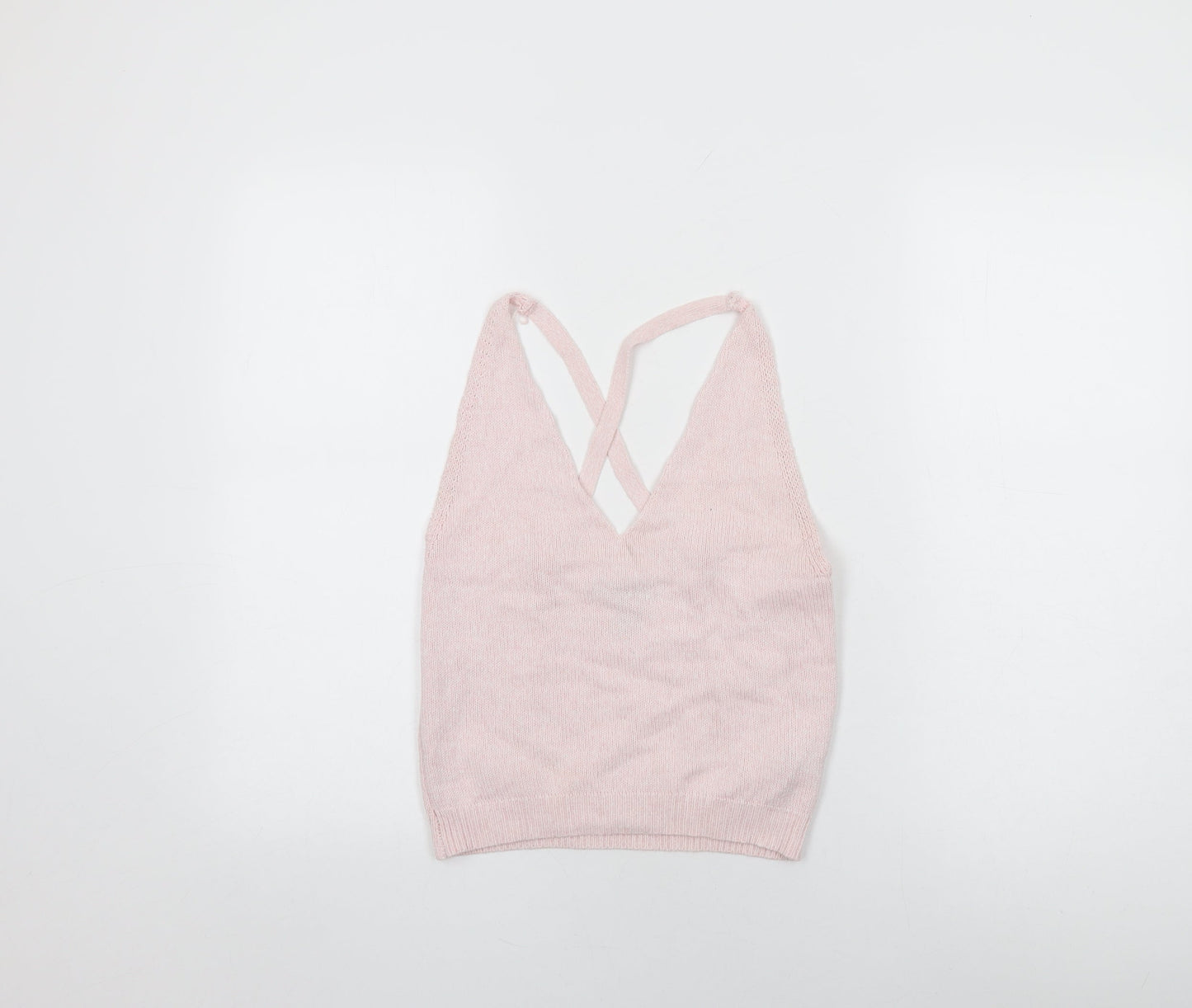 Womens UK Size M FOREVER 21 Pink Basic T-Shirt
