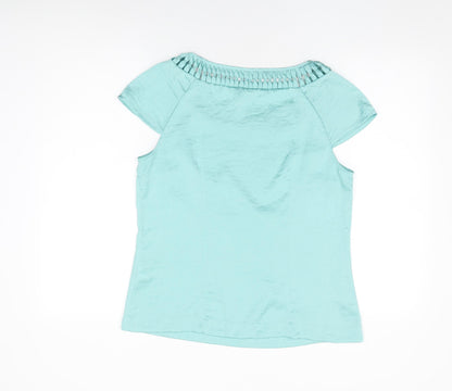 Womens UK Size 12 H&M Blue Basic Blouse