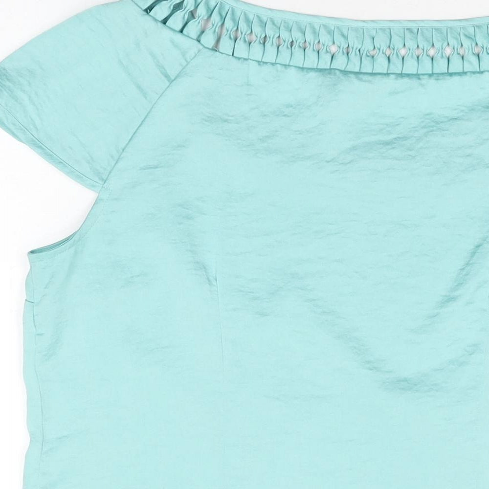 Womens UK Size 12 H&M Blue Basic Blouse