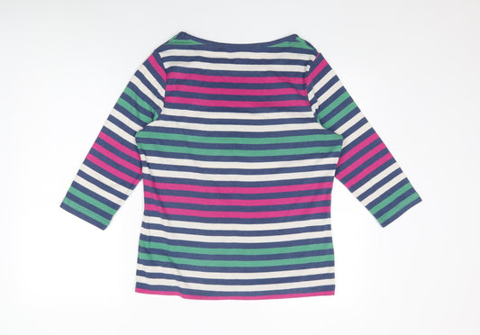 Womens UK Size M BM Collection Multicoloured Basic T-Shirt