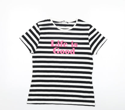 Womens UK Size 14 Marks and Spencer White Basic T-Shirt