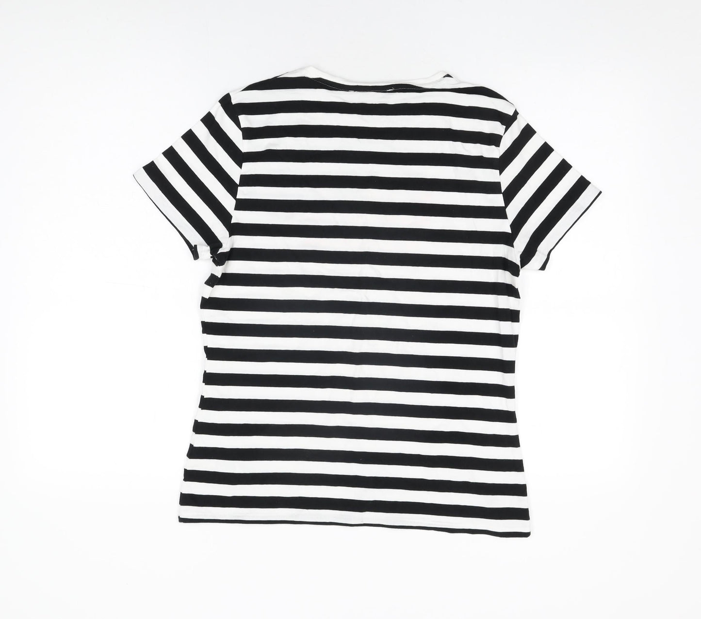 Womens UK Size 14 Marks and Spencer White Basic T-Shirt