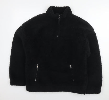 New Look Womens Black Polyester Pullover Sweatshirt Size S Pullover