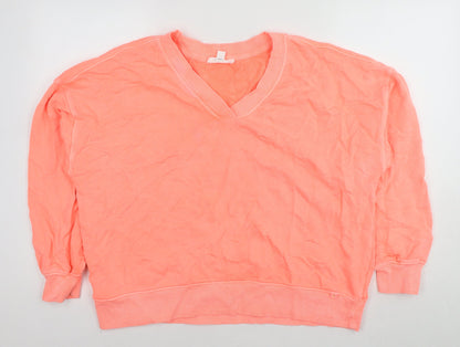 Botique Womens Pink Cotton Pullover Sweatshirt Size M Pullover