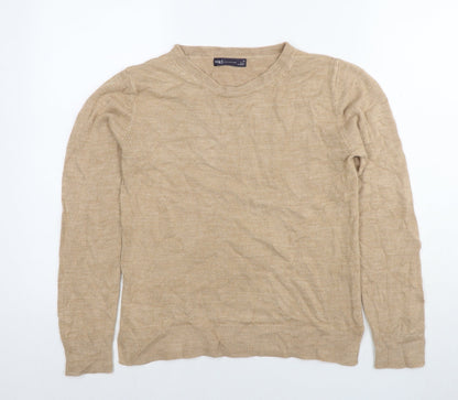 Womens UK Size 10 Marks and Spencer Brown Pullover Jumper