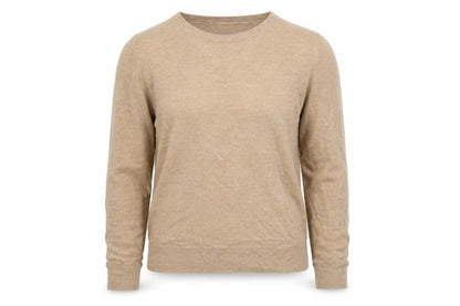 Marks & Spencer Womens Brown V-Neck Cotton Pullover Jumper Size 10