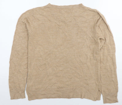 Womens UK Size 10 Marks and Spencer Brown Pullover Jumper