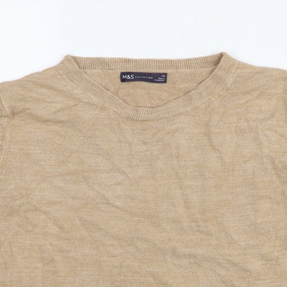 Womens UK Size 10 Marks and Spencer Brown Pullover Jumper