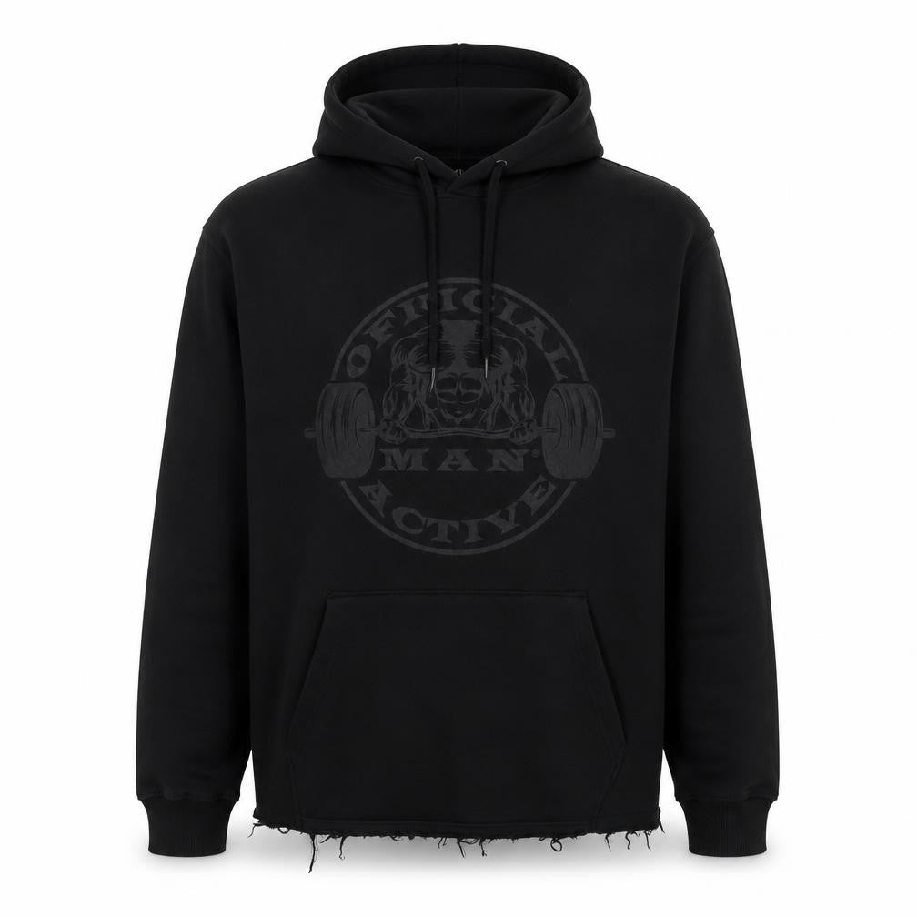 Mens UK Size M Boohoo Black Pullover Hoodie