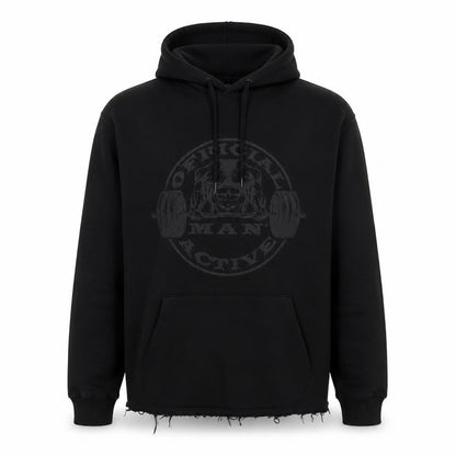 Mens UK Size M Boohoo Black Pullover Hoodie
