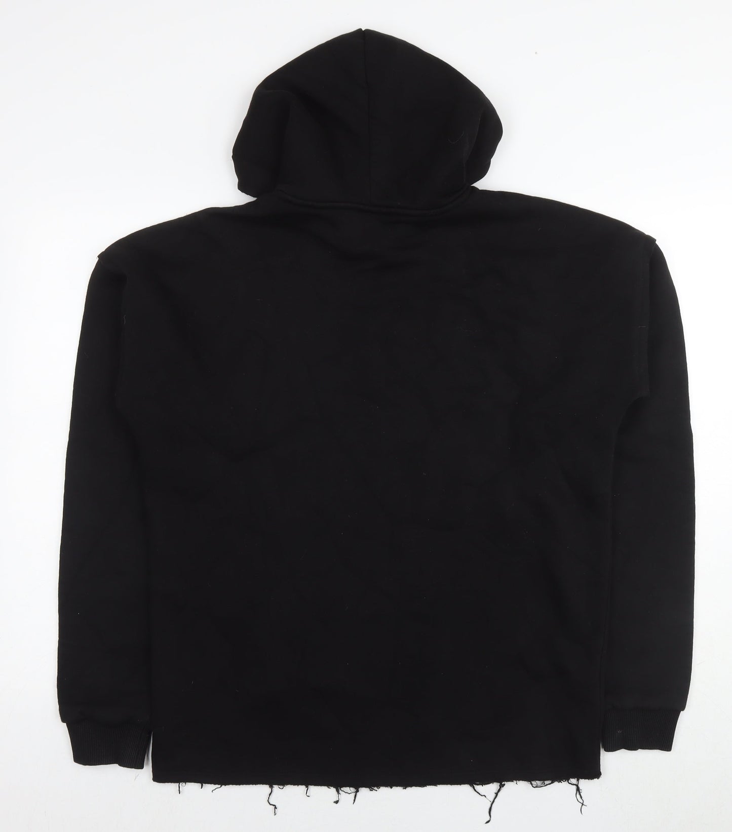 Mens UK Size M Boohoo Black Pullover Hoodie