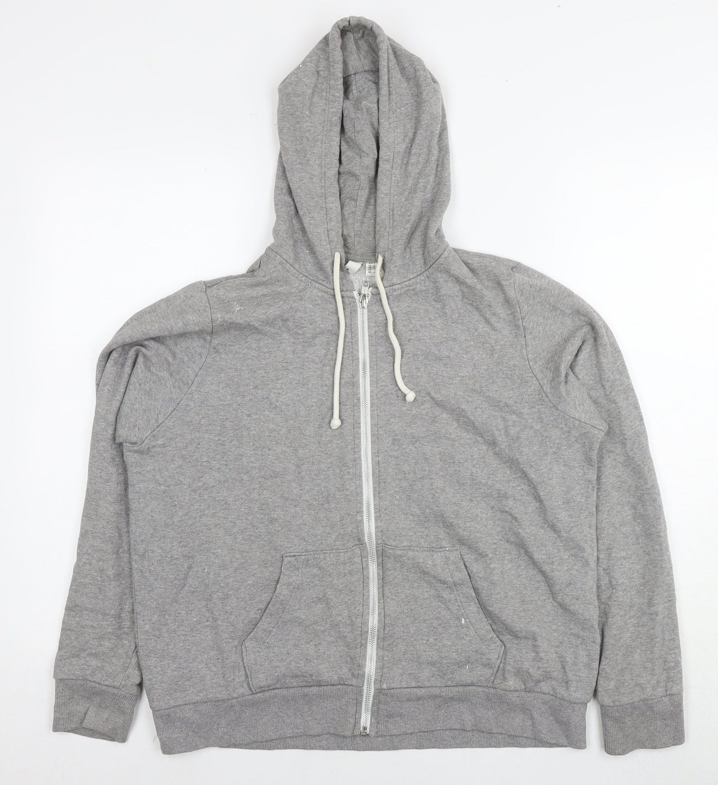 Womens UK Size L Divided by H&M Grey Full Zip Hoodie