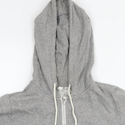 Womens UK Size L Divided by H&M Grey Full Zip Hoodie