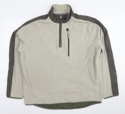 Mens UK Size L NEXT Beige Pullover Sweatshirt