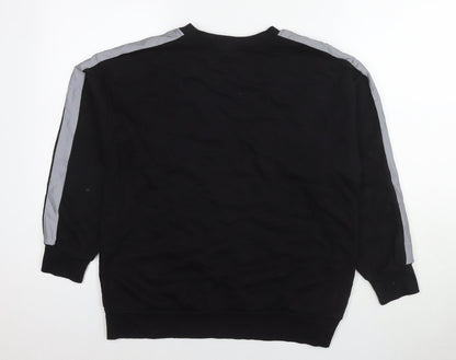 Womens UK Size S FOREVER 21 Black Pullover Sweatshirt