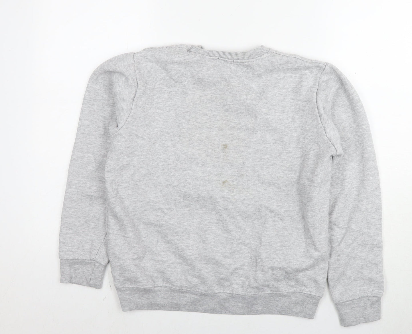 Boohoo Womens Grey Cotton Pullover Sweatshirt Size 6 Pullover - Woman