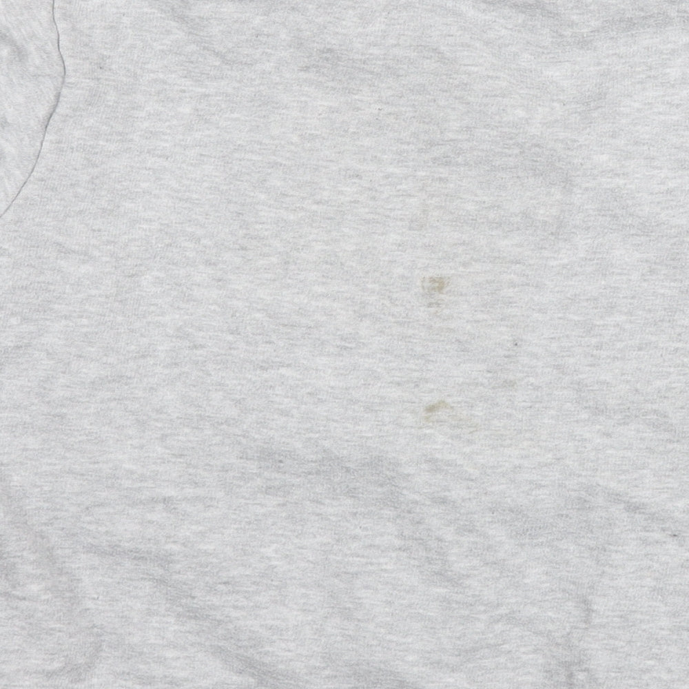 Boohoo Womens Grey Cotton Pullover Sweatshirt Size 6 Pullover - Woman