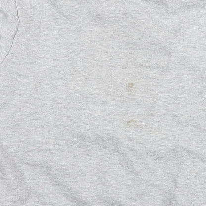 Boohoo Womens Grey Cotton Pullover Sweatshirt Size 6 Pullover - Woman