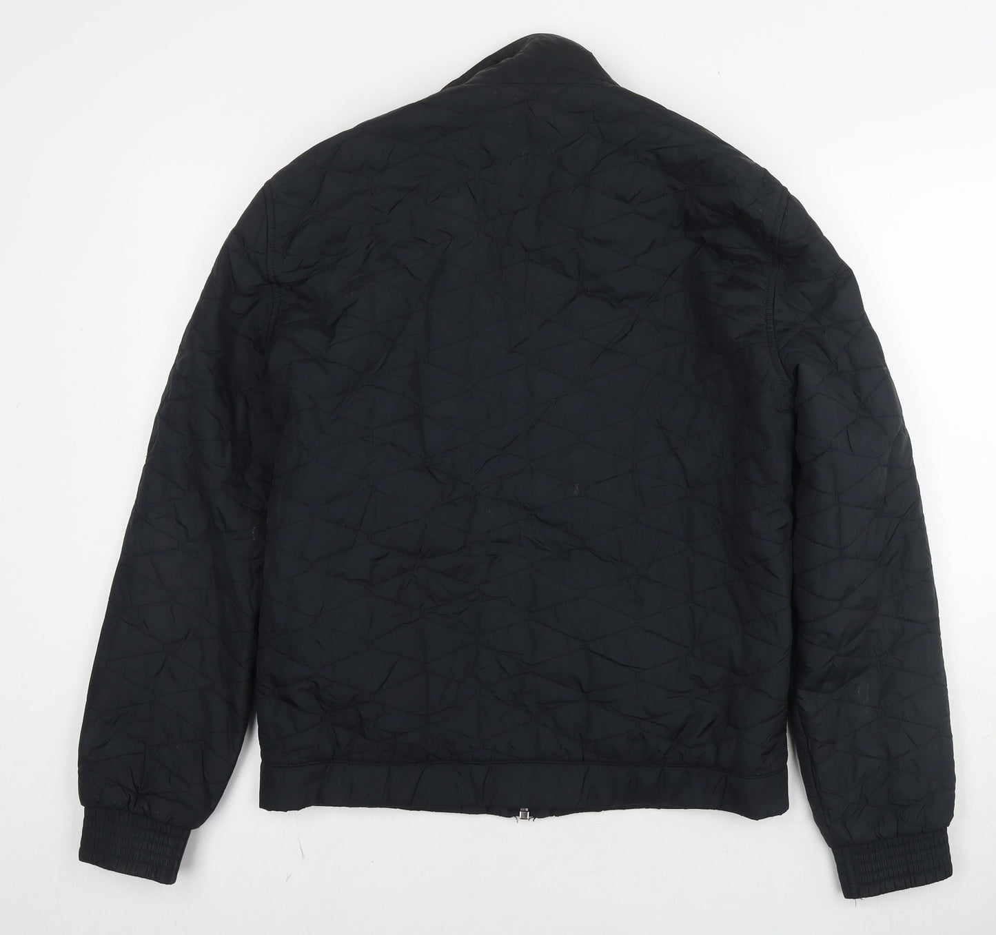 Mens UK Size M Marks and Spencer Black Quilted Coat