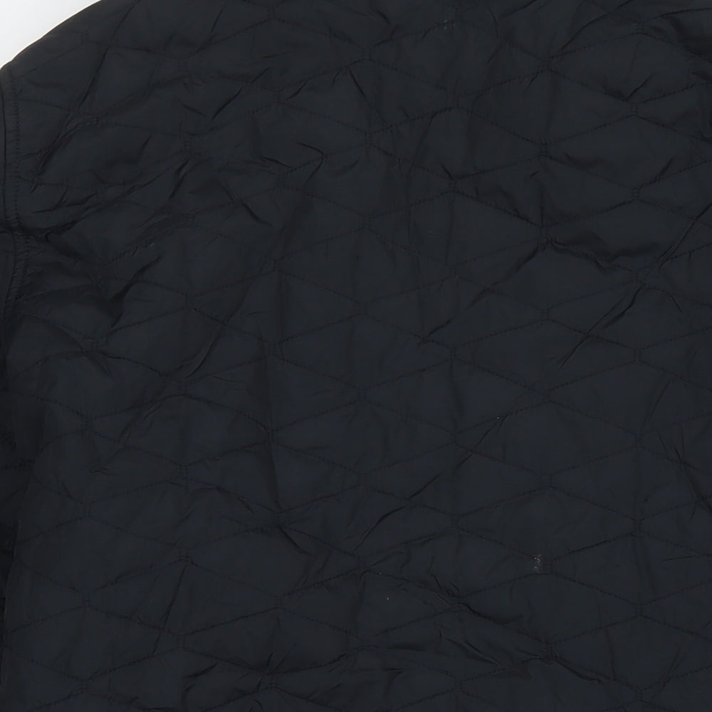 Mens UK Size M Marks and Spencer Black Quilted Coat